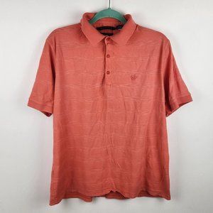 Sean John Orange Original Fit Cotton Short Sleeve Polo Shirt sz L